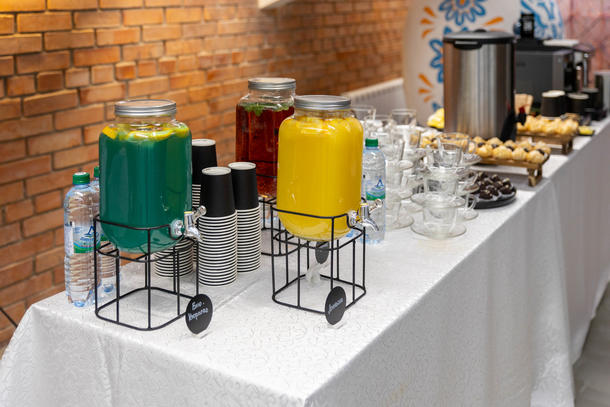 Домашний лимонад (клубника, апельсин)