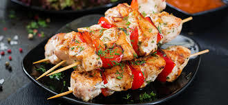 Мини шашлычки из цыпленка