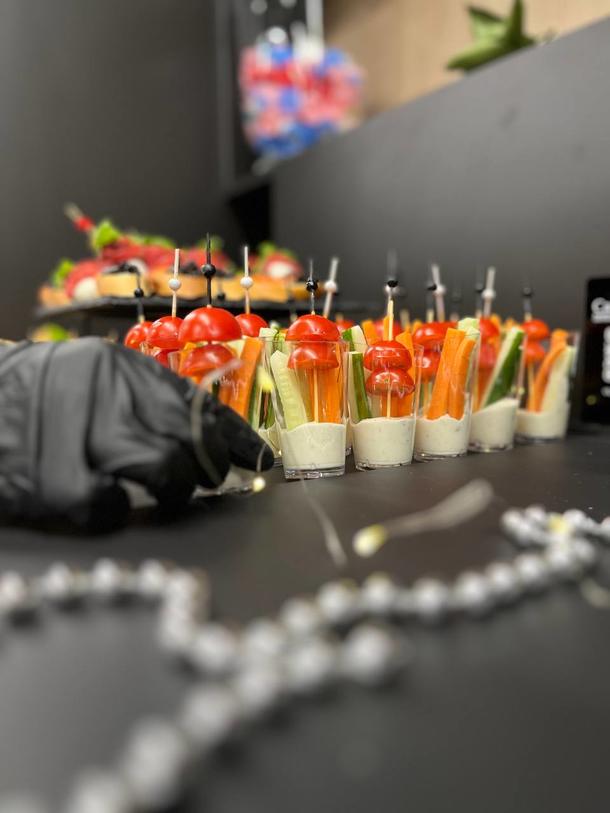 Крудите со сливочным соусом