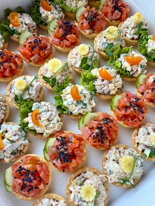 Тарталетки "Три вкуса"