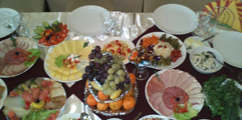 Классический банкетный сет на 25 персон