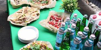 Фуршет с горячими закусками и обслуживанием на 30 персон