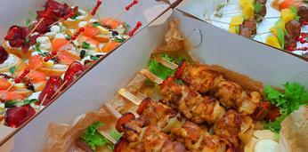 Фуршетный набор с горячими закусками на 150 персон