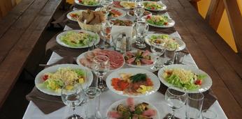 Комплексный обед и ужин на 25 персон