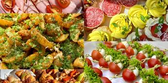 Недорогой фуршетный сет с горячими закусками на 10 персон