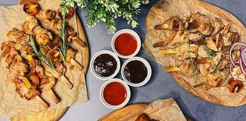 Сет горячих закусок "И рыба, и мясо" на 5-7 персон